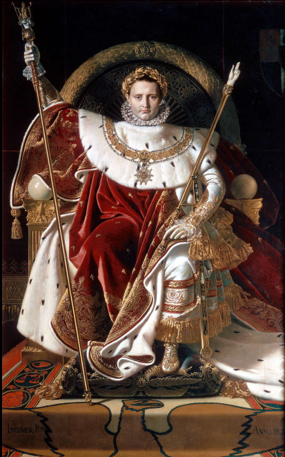 <p>Ingres, Napoleon I on the Imperial Throne, 1806</p>