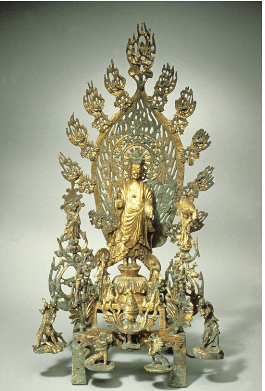 <p><br><span><span>Maitreya Altarpiece from Hebei Province; general view</span></span></p>