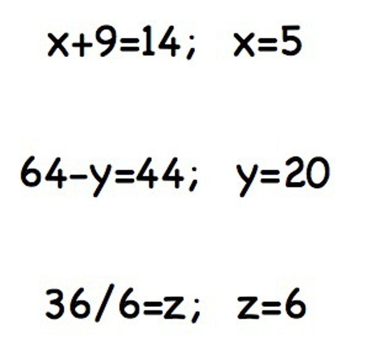 <p>Collecting all variable terms to one side of the equal sign and all the constants on the other side, using addition or subtraction. Once all like terms are combined, last step is to divide. Could also be multiplication by the reciprocal ( One divided by original number).</p>