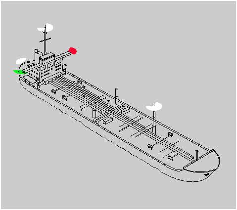 <p>mast headlight 225 </p><p>2nd mast headlight in the back and higher than forward one</p><p>***If ship is less than 50 meters this is optional for them</p><p>sidelight  112.5</p><p>stern lights 135</p><p></p>