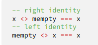 <p>Value does not change when combined with identity, either to the left or the right</p>