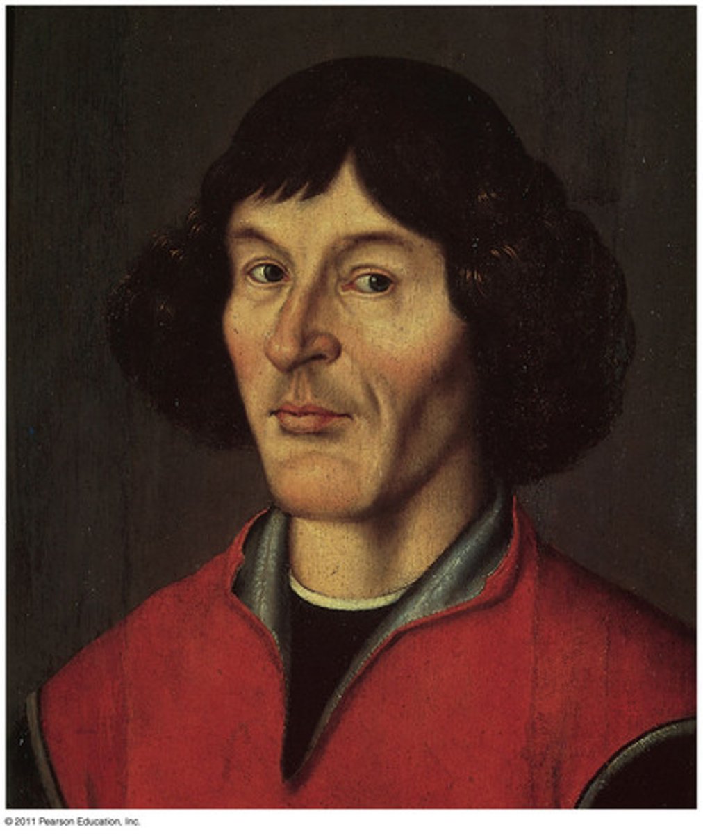 <p>Scientific Revolution. 1473-1543 Heliocentric Universe. On the Revolution of Heavenly Spheres. (1564-1642, Telescope, Math)</p>