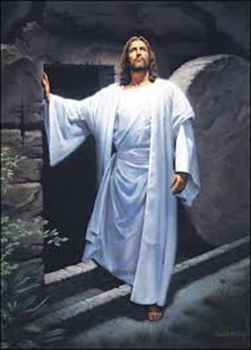 <p>Jesus' rise from the dead. Signals victory over death and sin.</p>