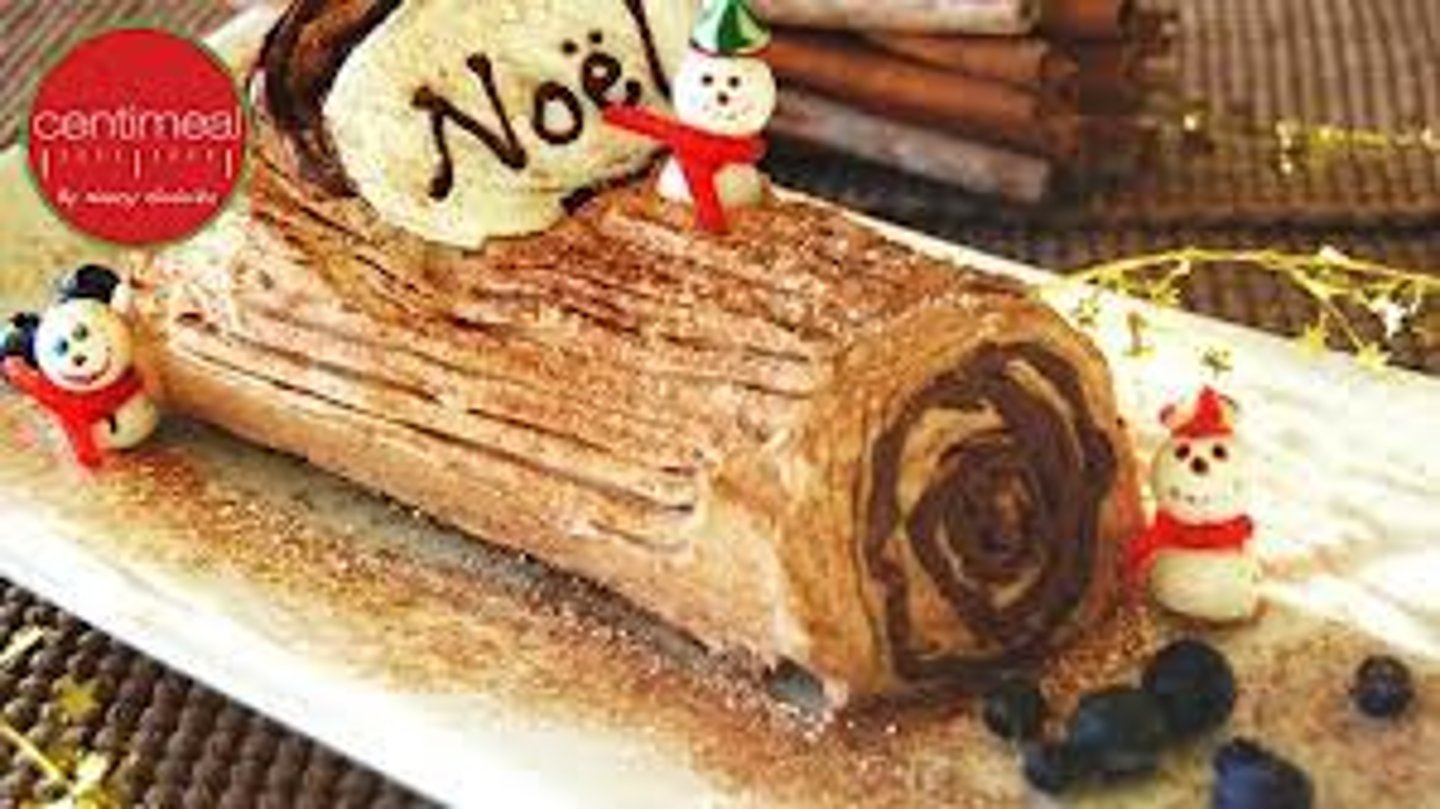 <p>Christmas log</p>