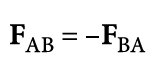 <p>What does Newton's Third Law state (law of action and reaction)?</p>