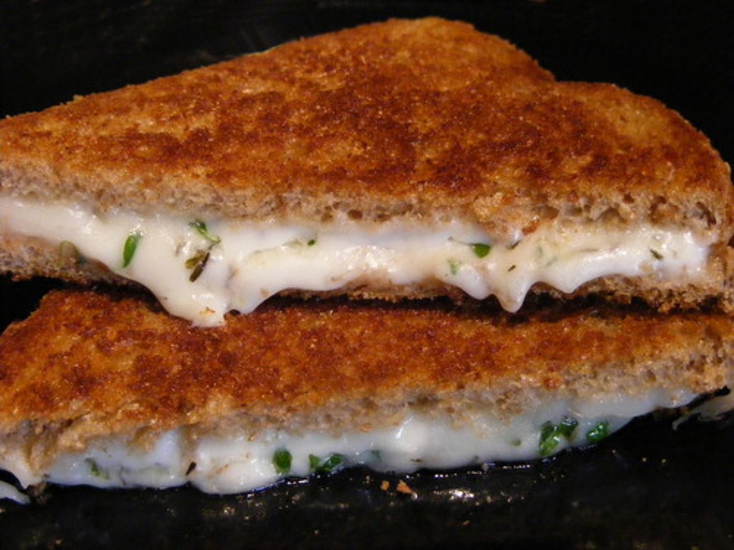 <p>a cheese sandwich</p>