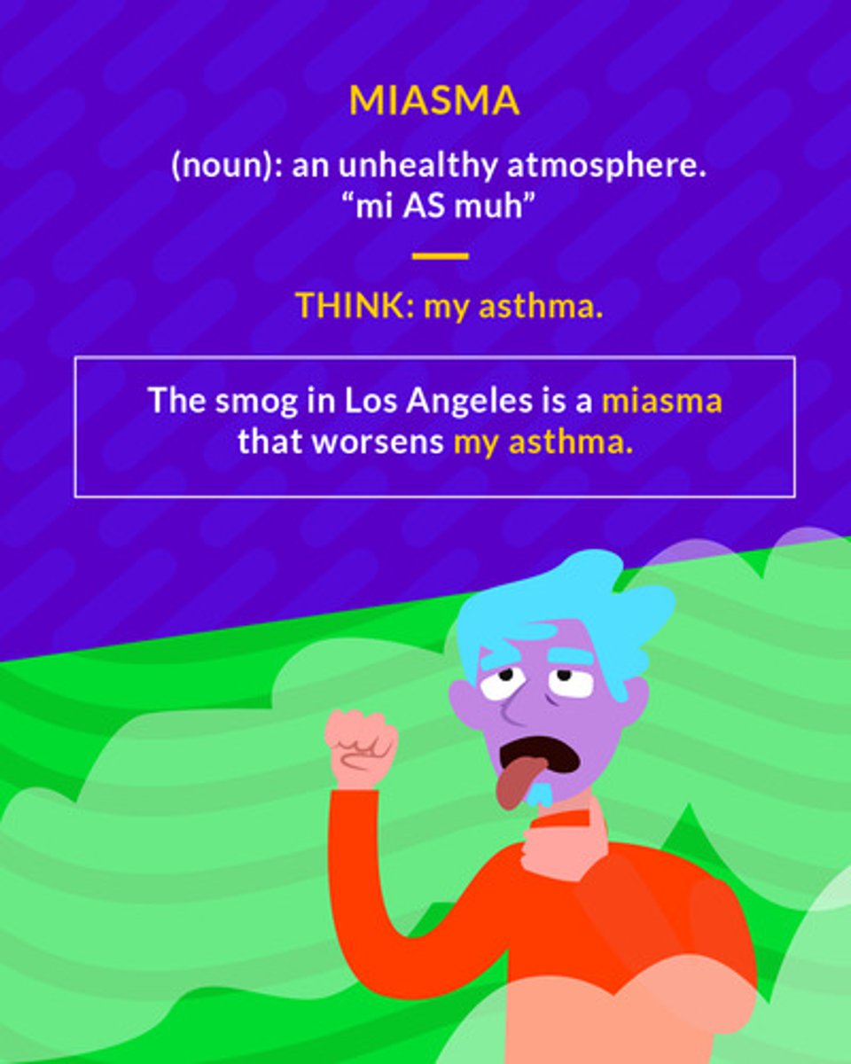 <p>a dangerous, foreboding, or deathlike influence or atmosphere.</p><p>(noun) an unhealthy atmosphere</p>