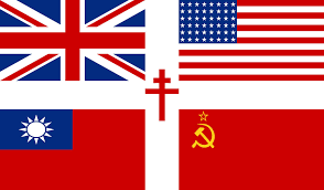 <p>A coalition of nations, including the United States, Great Britain, and the Soviet Union. Their collective efforts ultimately led to the defeat of Nazi Germany and its allies.</p>