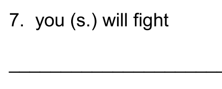 <p>II. Translate into Latin. (15 pts.)</p>