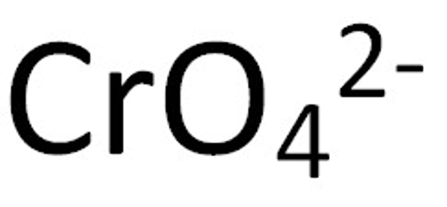<p>CrO4 2-</p>