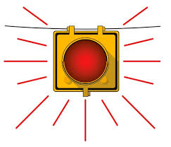 <p>What does a flashing red light mean? </p>