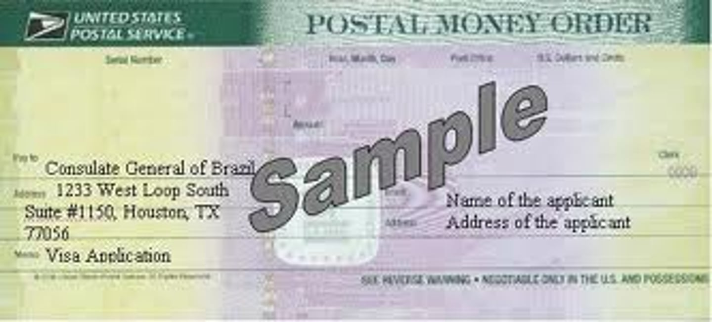 <p>A form of check payment on which the financial institution prints the exact amount covered. Often used by people who do not have a checking account.</p>