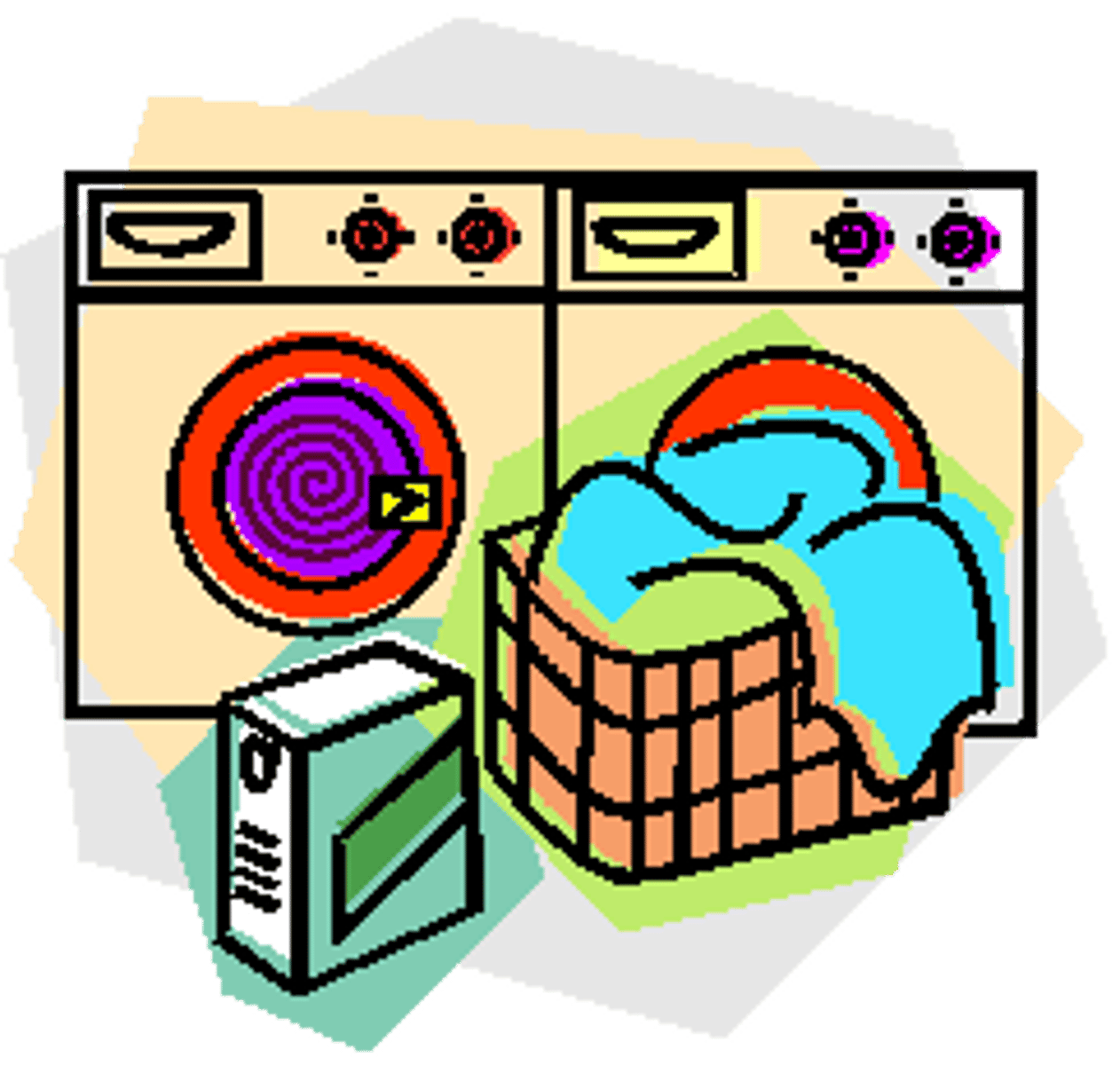 <p>wash the clothes!</p>