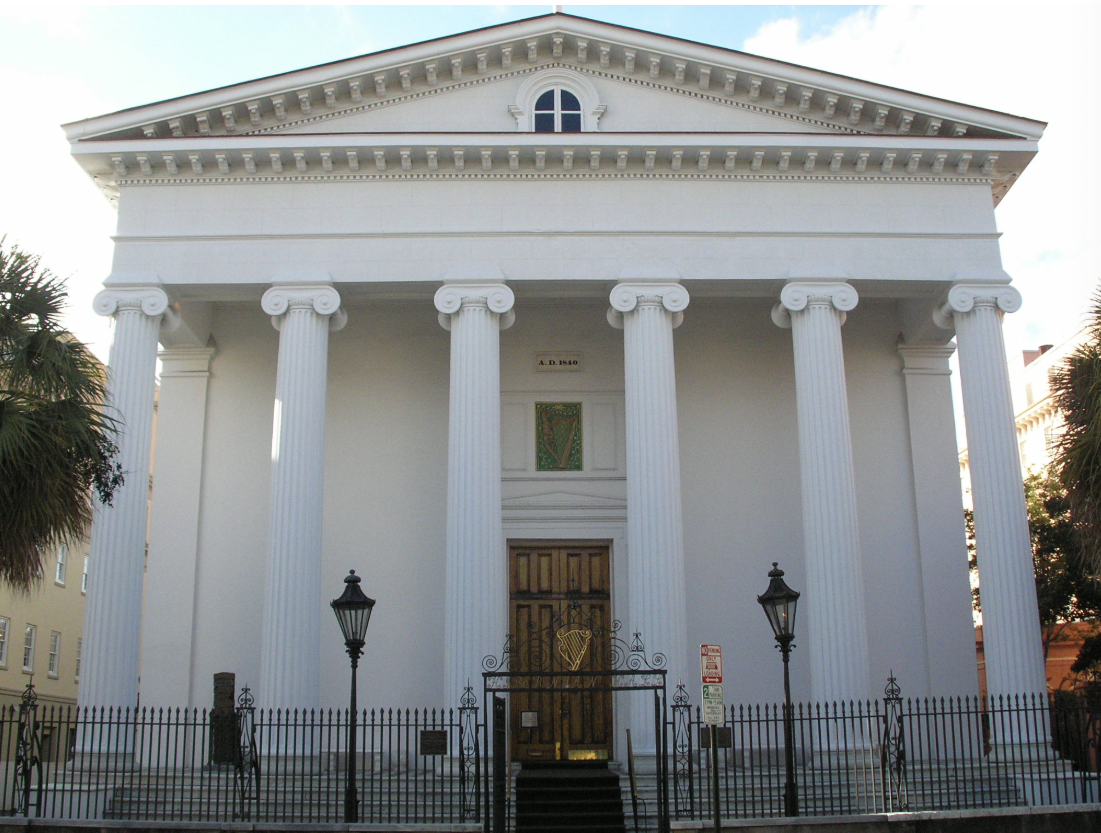 <p><span>Which of the Ancient Greek architectural orders inspired the Hibernian Hall in Charleston?</span></p>