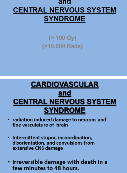 <p>Central nervous system/cardiovascular syndrome</p>