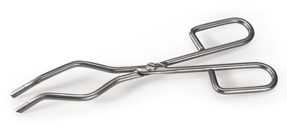 <p>a scissor-like tool used to grip and lift objects instead of holding them directly with hands.</p>