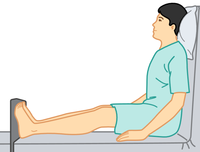 <p>patient sits upright at 90-degree angle.</p><ul><li><p>examine head, neck, upper body.</p></li></ul><p></p>