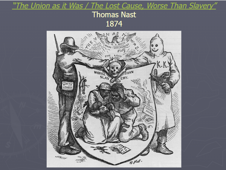 <p>(Topic 5.11) “The Union as it Was / The Lost Cause, Worse Than Slavery”</p>