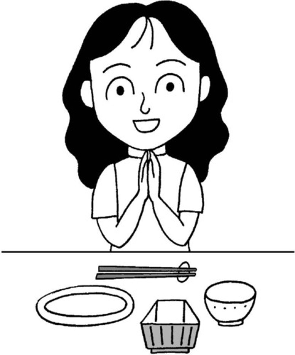 <p>Thank you for the meal (after eating)</p>