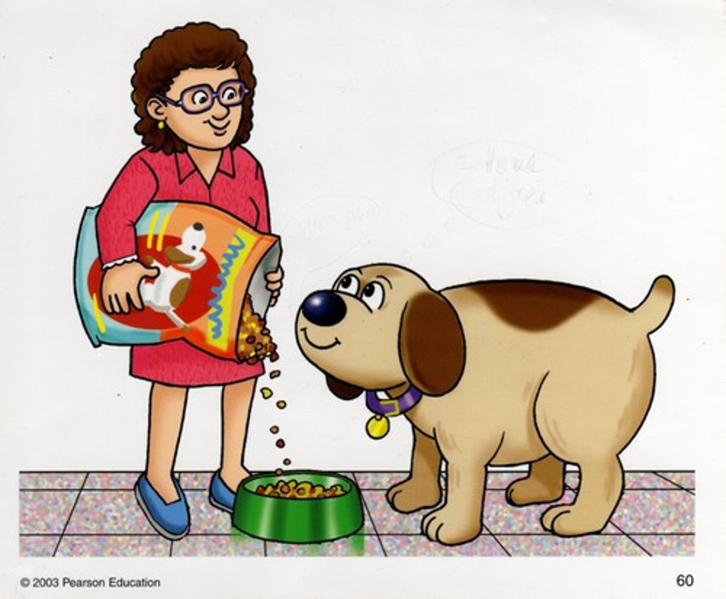 <p>to feed the dog</p>