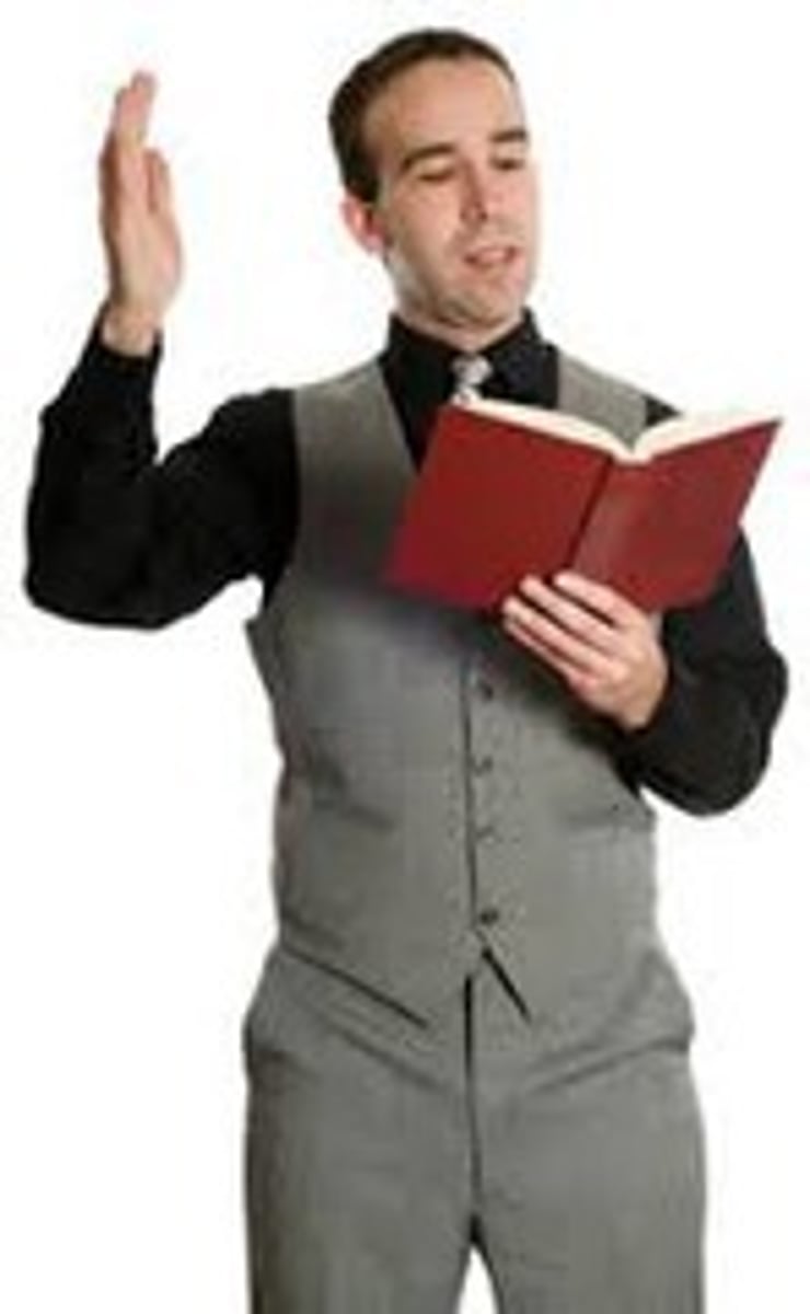 <p>A long speech made by one performer or by one person in a group.</p>