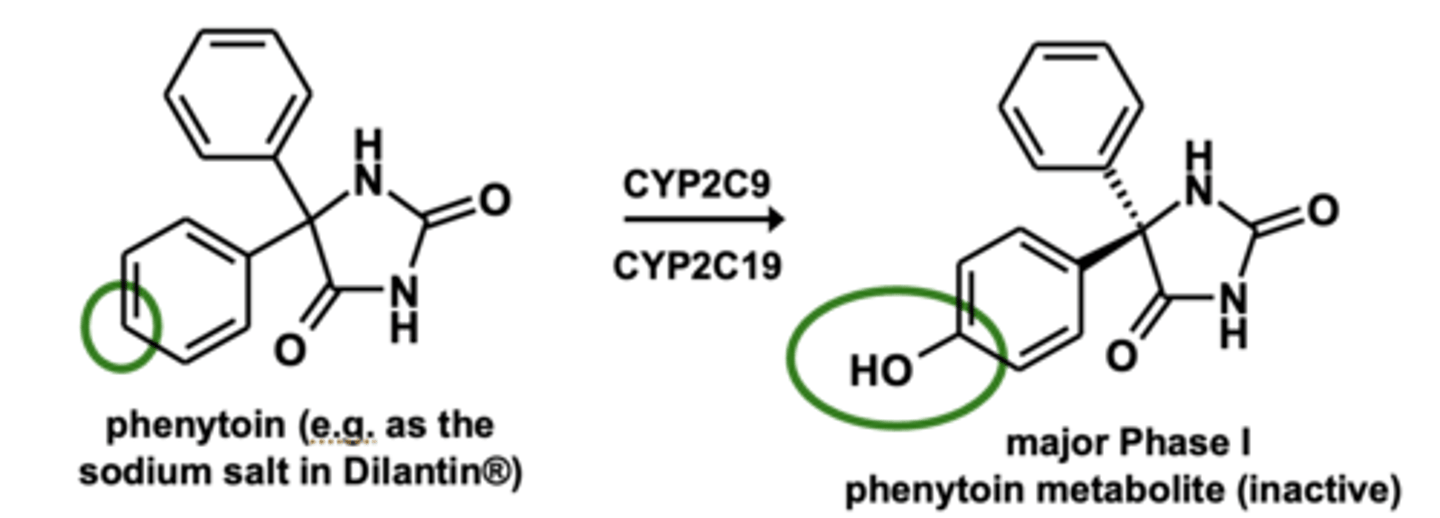 <p>the addition of <strong>-OH group </strong>to aromatic ring</p>