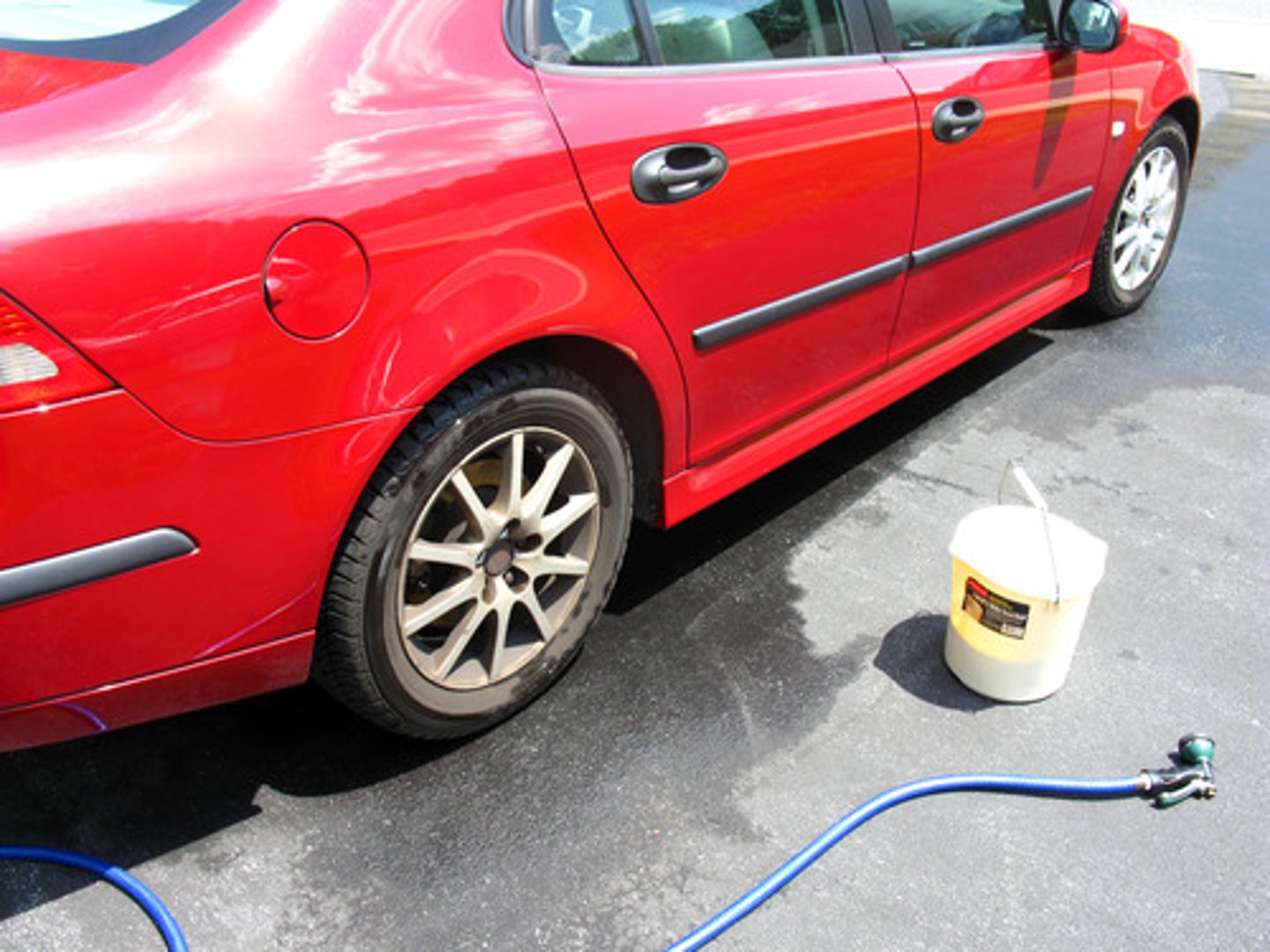 <p>wash the car!</p>