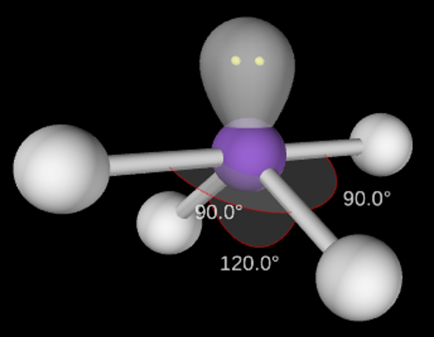 <p>Seesaw; <90° and <120°; sp3d</p>