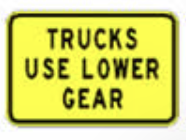 <p>trucks use lower gear</p>