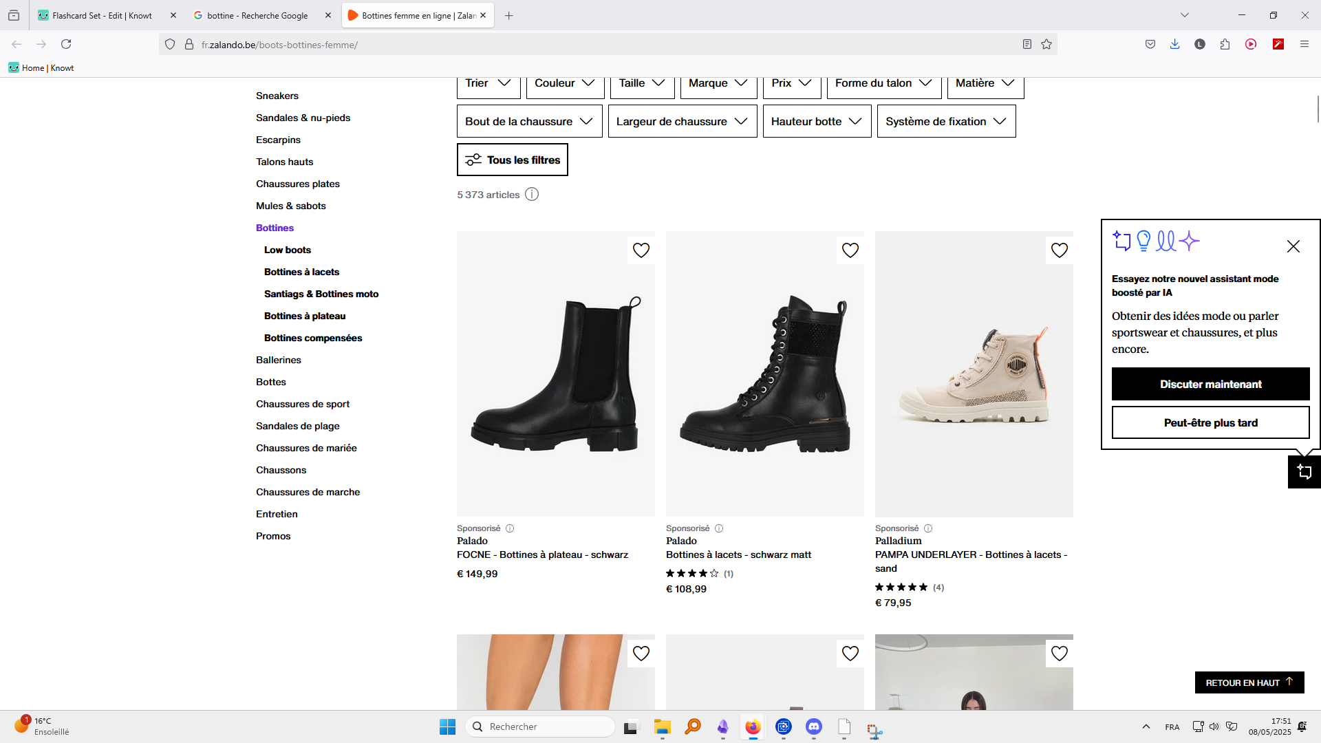 <p>Des bottes swag typique de femmes</p>