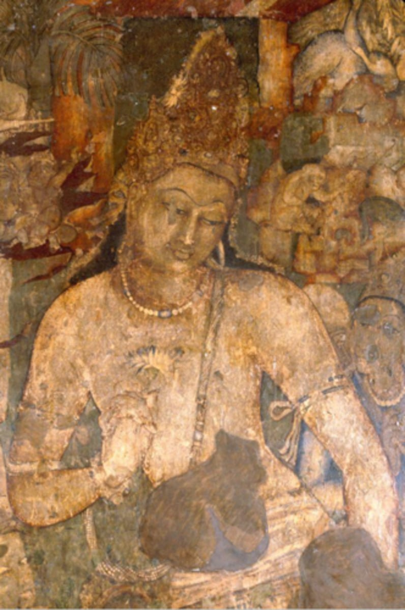 <p>what is the Bodhisattva wall painting and how was it made and significance</p>