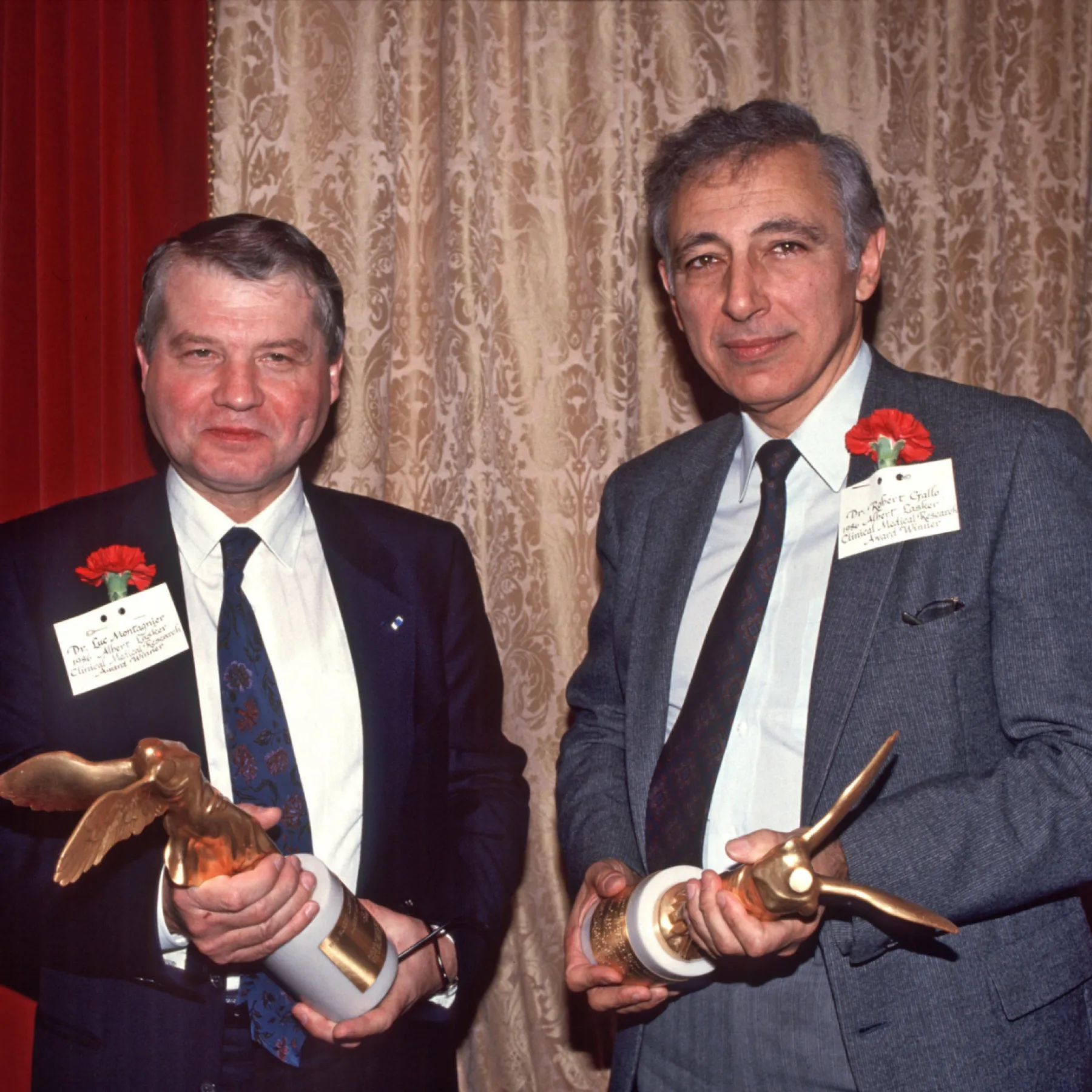 <p>Luc Montagnier &amp; Robert Gallo</p>