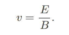 <p>is a device that uses electric and magnetic fields to select charged particles based on their velocity, allowing only those with a specific speed to pass through while filtering out others. </p>