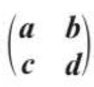 <p>How to calculate the determinant for a 2×2 matrix?</p>