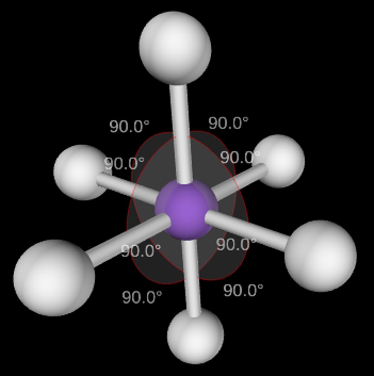 <p>Octahedral; 90°; sp3d2</p>