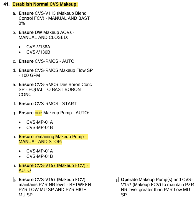 <p>Notice:</p><p>If Bleed and Feed Required, then “S” Actuated CVS Maximum MU is utilized per step 47</p>