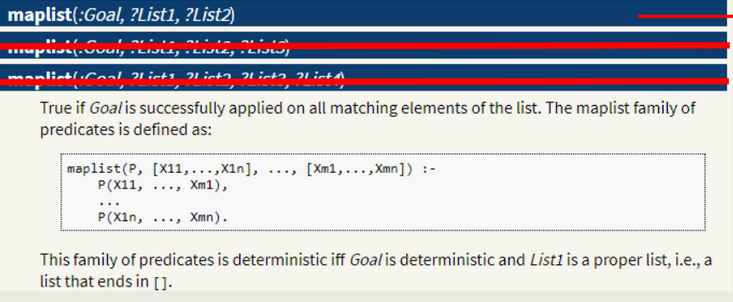 <p>maplist(:Goal, ?List1, ?List2)</p>