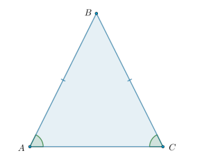 <p>Каковы свойства равнобедренного треугольника?</p>