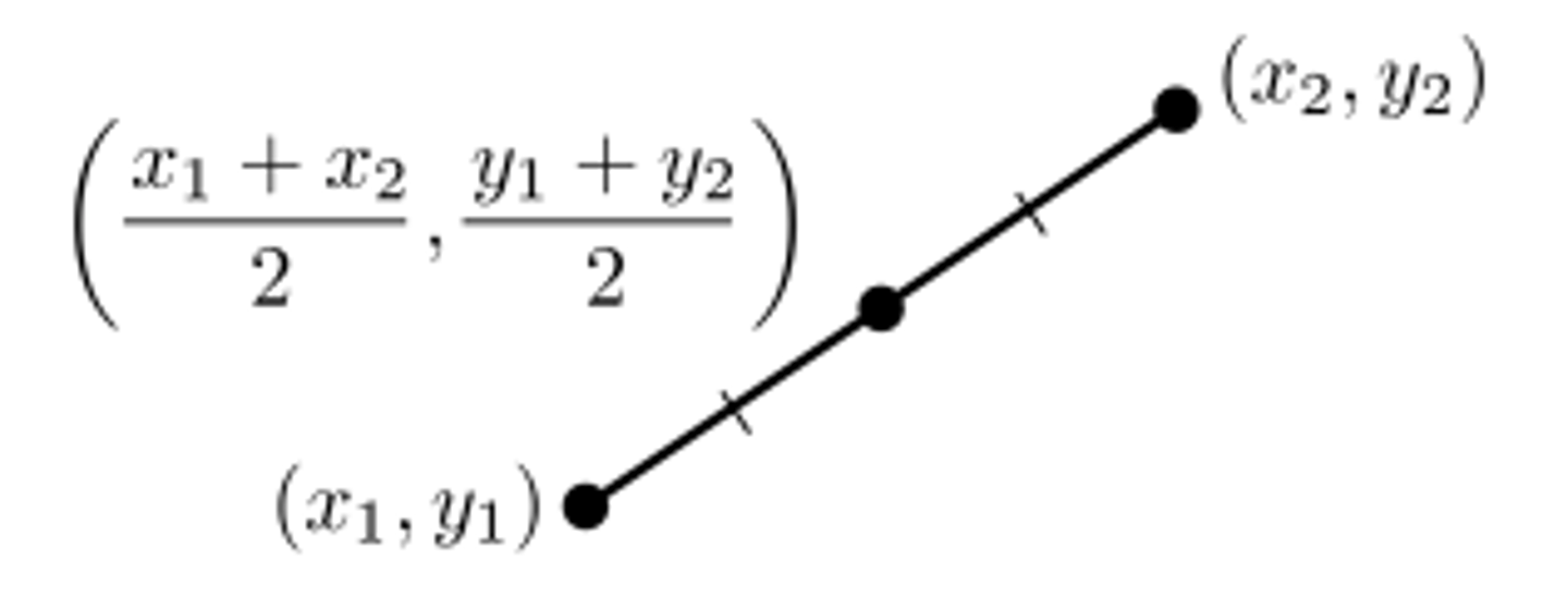 <p>Used to find the midpoint of a line</p>