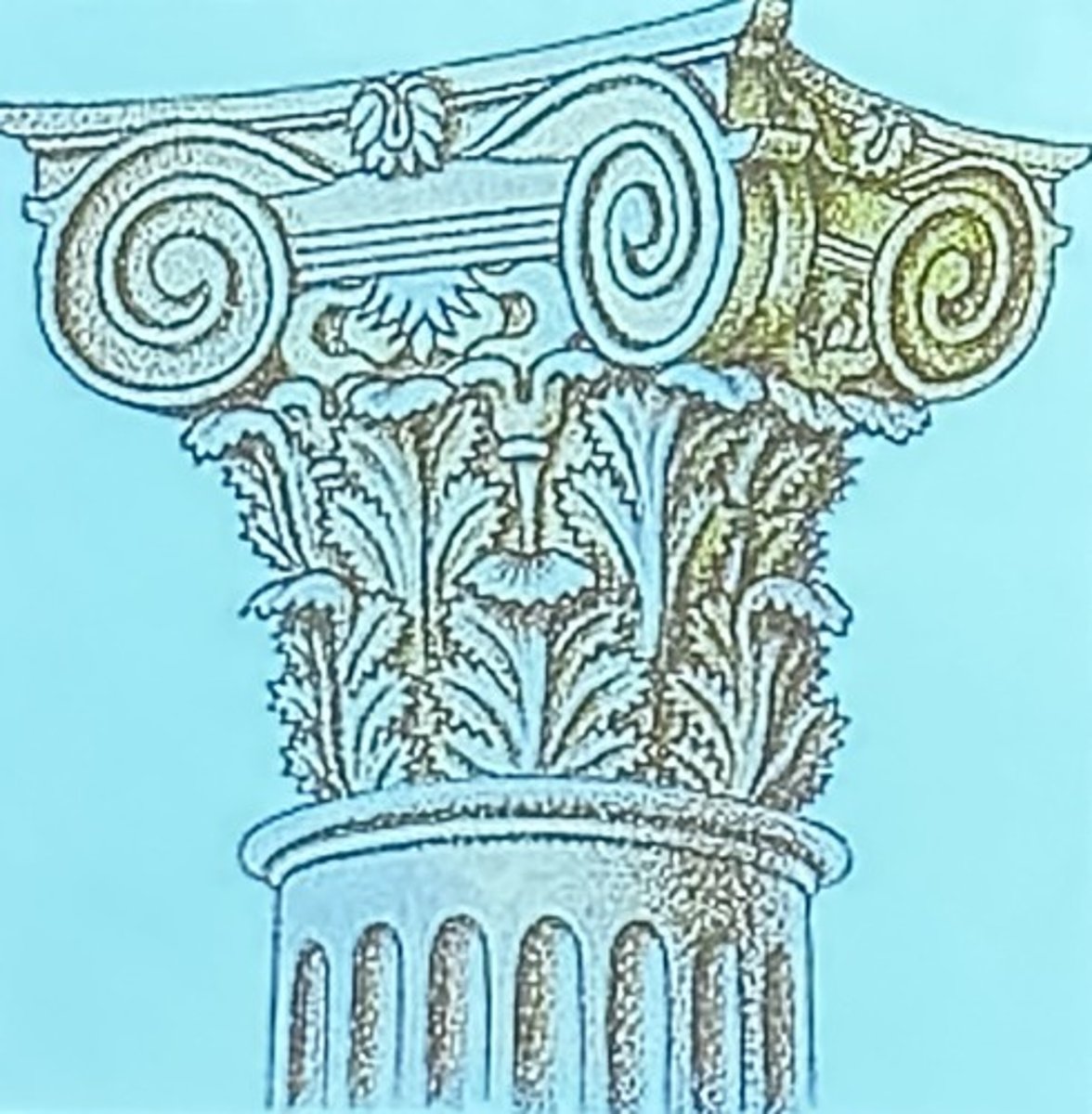 <p>A Roman innovation that combines Ionic volutes with Conrinthian acanthus leaves</p>