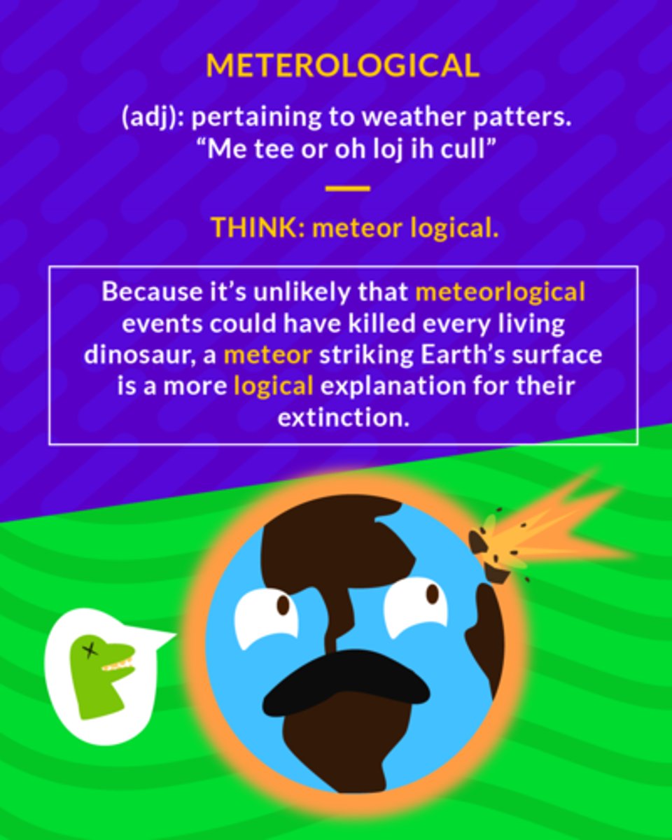 <p>concerned with the weather</p><p>(adj.) pertaining to the weather patterns</p>