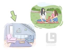 <p>indoors (adv)</p>