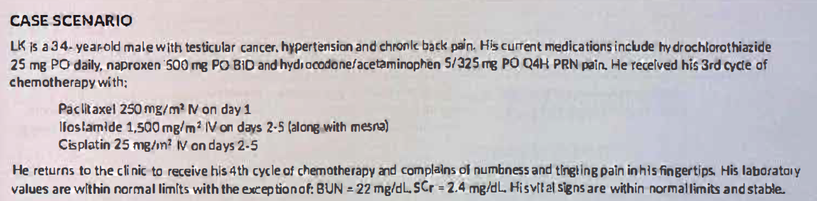 <p>What could be causing his new pain symptoms?</p>