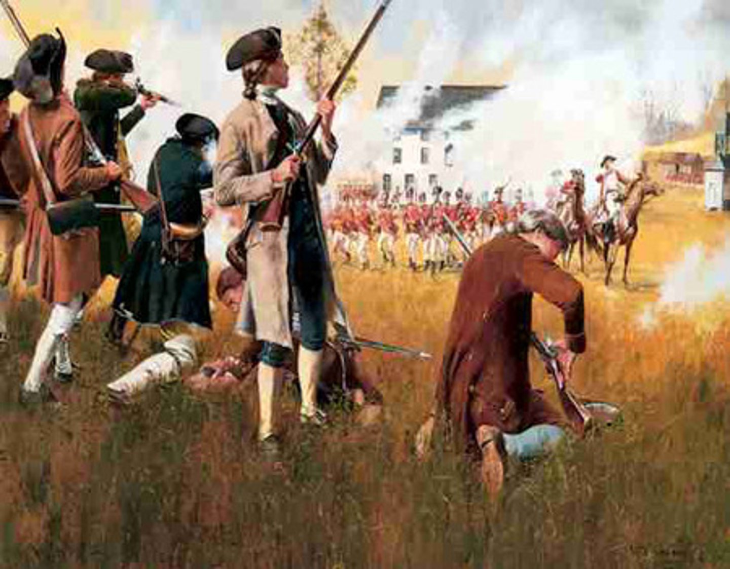 <p>"Shot heard round the world" (1775), conflicts between Massachusetts colonists and British soldiers that started the Revolutionary War (these are the first Battles of the Revolutionary War)</p>