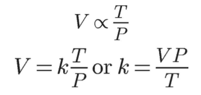 <p>volume of a gas is ___ to its temperature and ____ to its pressure.</p>