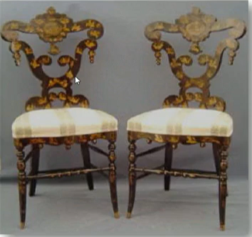 <ul><li><p>small in scale</p></li><li><p>intended to be more decorative than functional</p></li><li><p>decorative carvings of curbed patterns &amp; added gilt emphasize the “Beautiful”</p></li></ul><p></p>