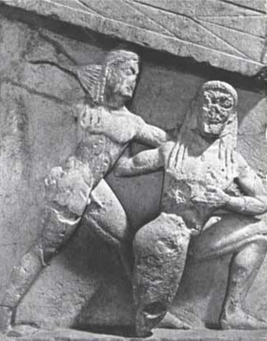 <p>How is detail created in the figures of Zeus and the Giant?</p>