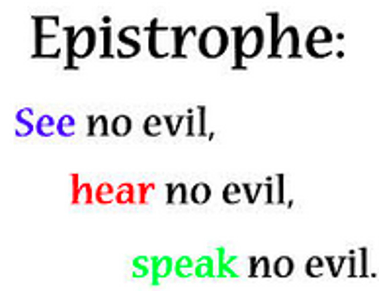 <p>the repetition of the same word or group of words at the end of successive clauses (opposite of anaphora)</p>