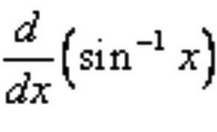 <p>Inverse sin</p>