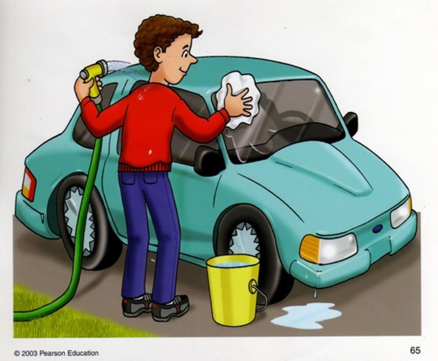 <p>to wash the car</p>